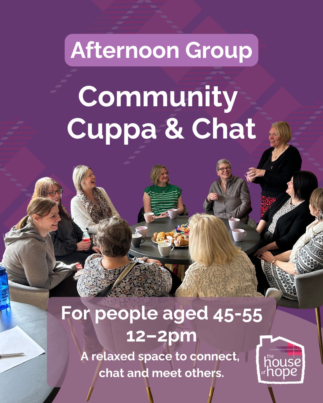 45-55 Community Cuppa & Chat - Afternoon Group